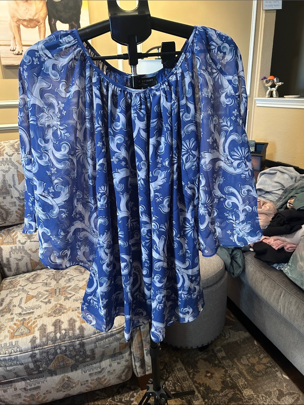 Dolman sleeve blouse